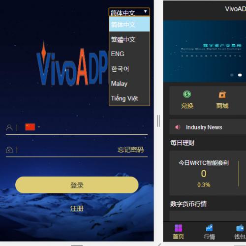多币种交易所源码-token多币种钱包理财量化带驻入商城-多语言230个国家新版本token钱包源码ADPP源码